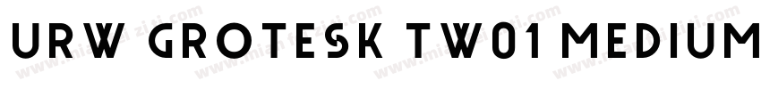 URW Grotesk TW01 Medium XWide字体转换